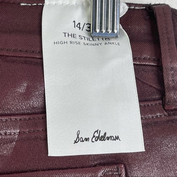 Sam Edelman The Stiletto Faux Leather Skinny Jean Size 32 NWT - Picture 6 of 8